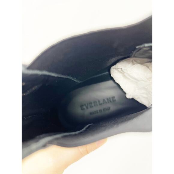 EVERLANE Italian Leather Square Toe Chelsea Boots Black SZ 7 READ - Picture 9 of 16